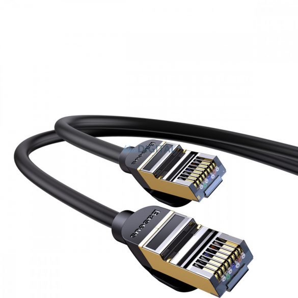 Cablu de rețea RJ45 de mare viteză Baseus Speed ​​Seven 10 Gbps 1,5 m negru (WKJS010201)