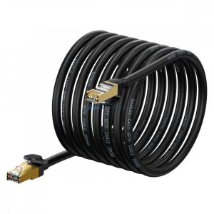 Baseus Speed Seven Cablu de rețea RJ45 de mare viteză 10Gbps 10m negru (WKJS010701)