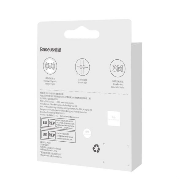 Inel magnetic Baseus Halo Series (2 buc / pachet) argintiu (PCCH000012)