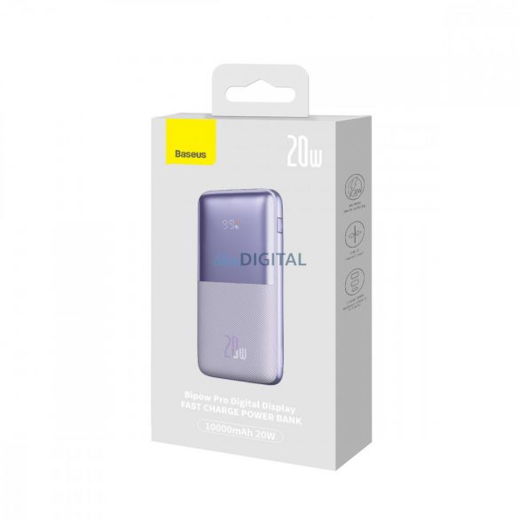 Powerbank Baseus Baseus Pro 10000mAh 20W Violet cu cablu USB tip A - USB tip C 3A 0,3m (PPBD040205)