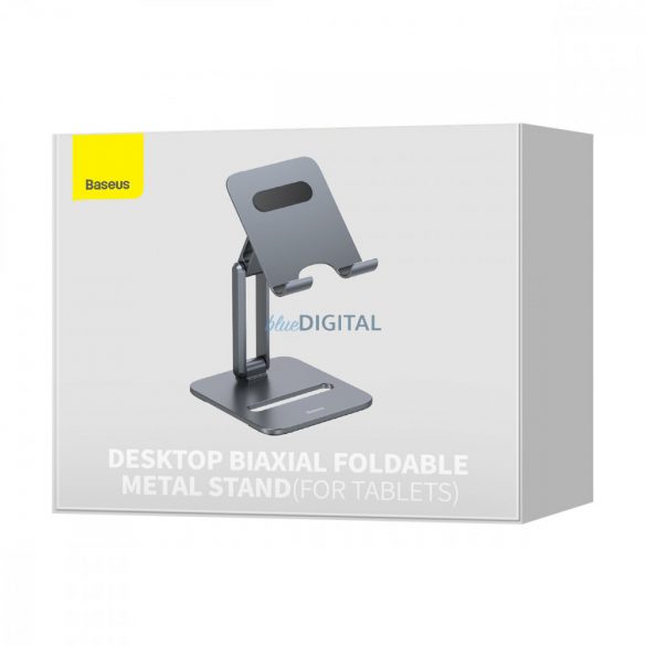 Suport pentru tabletă din metal, pliabil, biaxial Baseus, gri (LUSZ000113)