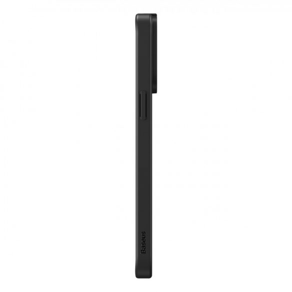 Husa blindata pentru iPhone 14 Pro compatibila cu sticla securizata MagSafe Baseus Synthetic Fiber - neagra