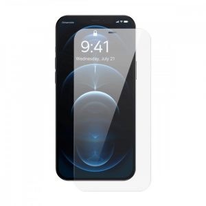 Sticlă securizată cu ecran complet Baseus pentru iPhone 12 Pro Max cu capac difuzor 0,4 mm + kit de montare