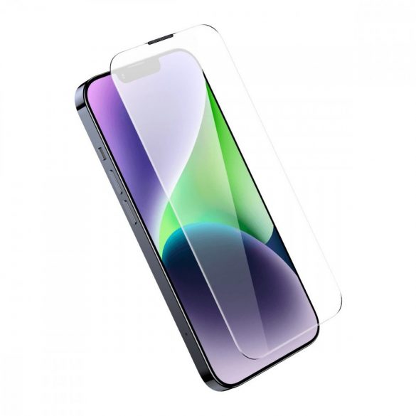 Sticlă securizată cu ecran complet Baseus pentru iPhone 14 Plus / 13 Pro Max cu capac difuzor 0,4 mm + kit de montare