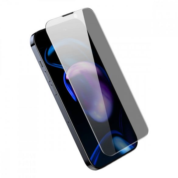 Sticlă temperată de confidențialitate Baseus pentru iPhone 14 Pro Ecran complet 0,4 mm Filtru de confidențialitate Anti Spy + Kit de montare