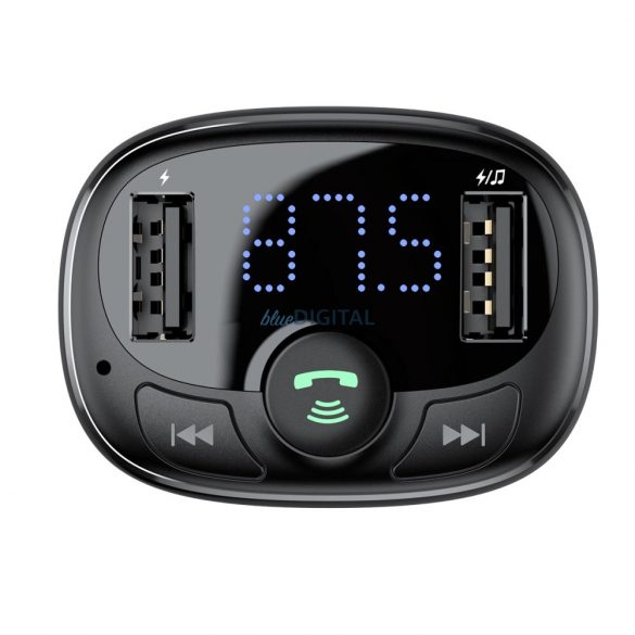 Transmițător Bluetooth / încărcător auto Baseus S-09A (Overseas Edition) - negru