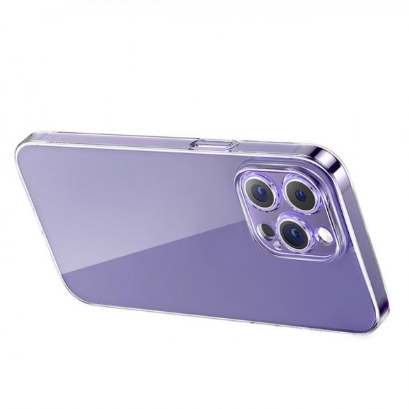 Husa Baseus Crystal pentru iPhone 14 Pro Max husa subtire + sticla transparenta