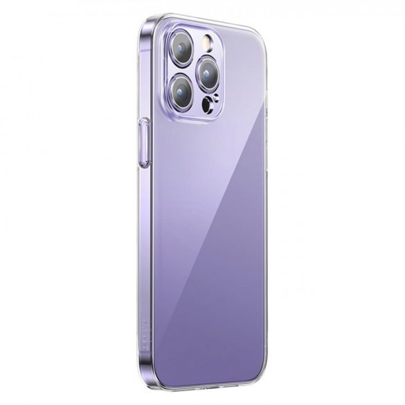 Husa Baseus Crystal pentru iPhone 14 Pro Max husa subtire + sticla transparenta