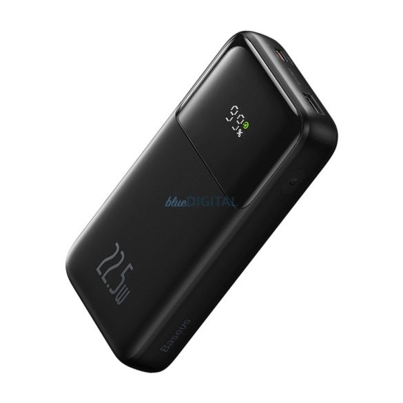 Powerbank din seria Baseus Comet cu display 10000mAh 22.5W - negru + cablu USB-A / USB-C