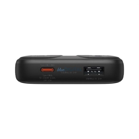 Powerbank din seria Baseus Comet cu display 10000mAh 22.5W - negru + cablu USB-A / USB-C