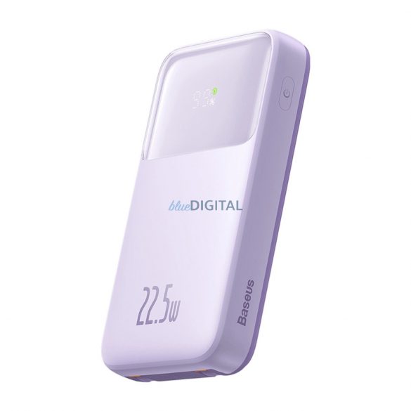 Powerbank din seria Baseus Comet cu display 10000mAh 22.5W - violet + cablu USB-A / USB-C