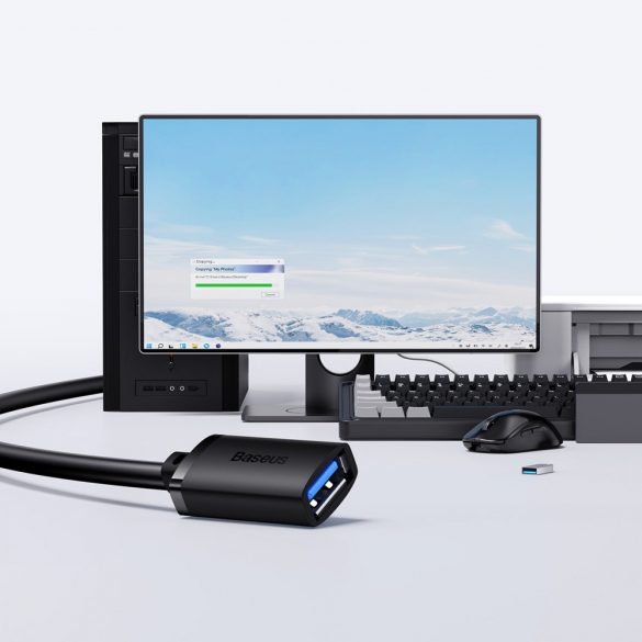 Cablu prelungitor USB 3.0 1m Seria Baseus AirJoy - negru