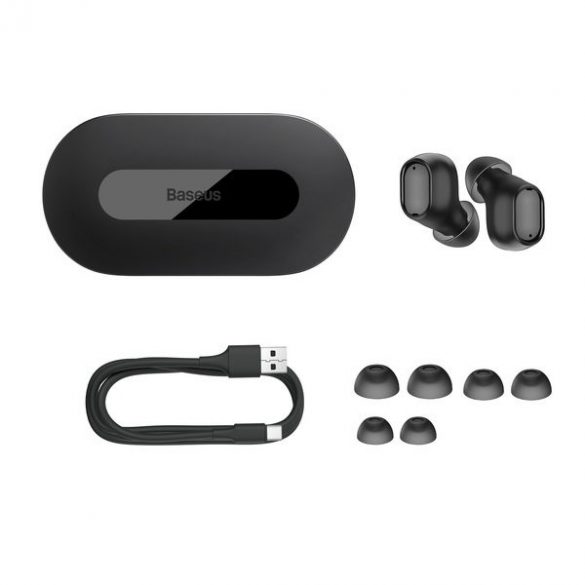 Căști wireless Baseus Bowie EZ10 TWS Bluetooth 5.3 - negru