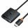 Adaptor HDMI 2w1 4K 60Hz dwukierunkowy z wbudowanym kablem 1m Baseus AirJoy - negru