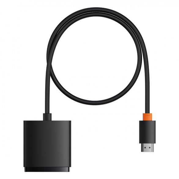 Adaptor HDMI 2w1 4K 60Hz dwukierunkowy z wbudowanym kablem 1m Baseus AirJoy - negru