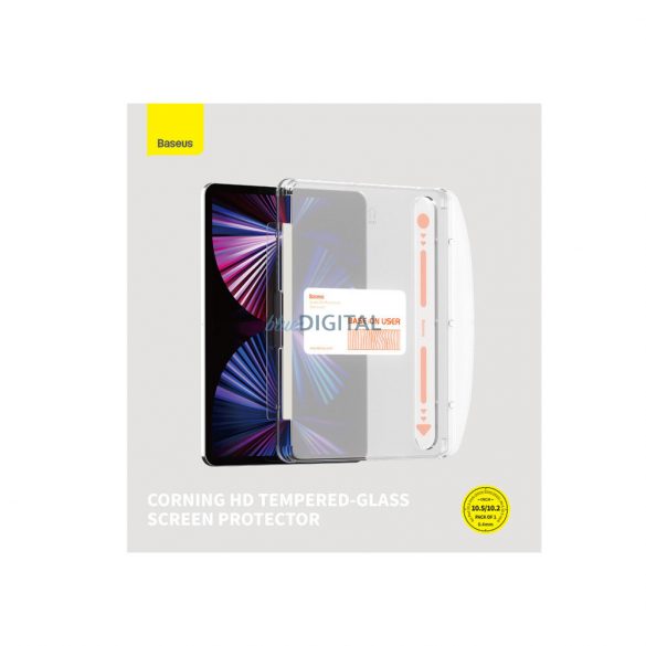 Sticlă călită Baseus Crystal pentru iPad 10.2'' (2019/2020/2021) / iPad Air 3 10,5'' + kit de montare - transparent