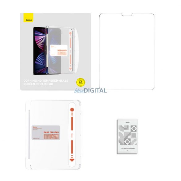 Sticlă temperată Baseus Crystal pentru iPad Mini 6 8.3'' + kit de montare - transparent