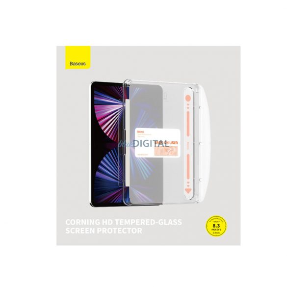 Sticlă temperată Baseus Crystal pentru iPad Mini 6 8.3'' + kit de montare - transparent