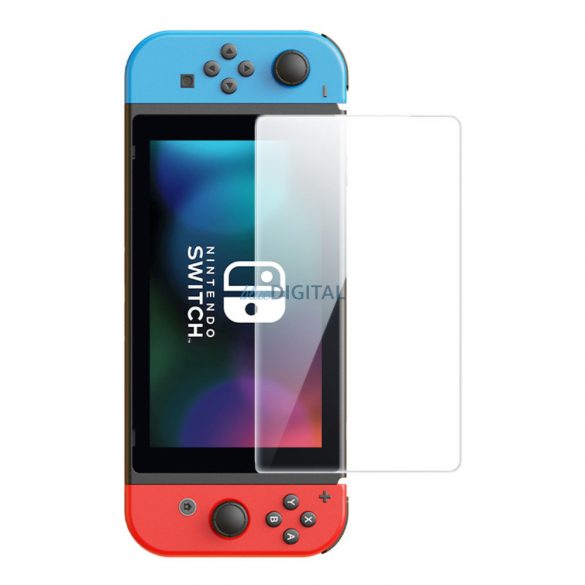 Set de 2x sticlă temperată Baseus Crystal pentru Nintendo Switch OLED 2021 + kit de montare - transparent