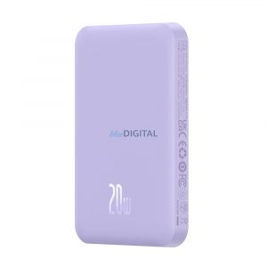 Baseus mini power bank 5000mAh 20W + cablu USB-C (20V/3A) - violet