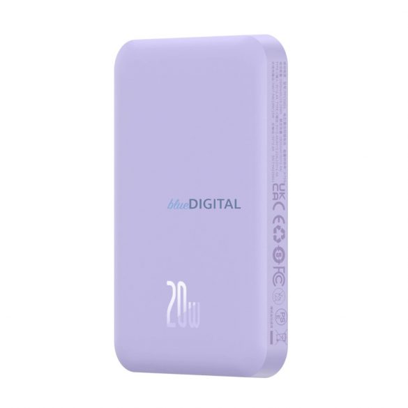 Baseus mini power bank 5000mAh 20W + cablu USB-C (20V/3A) - violet