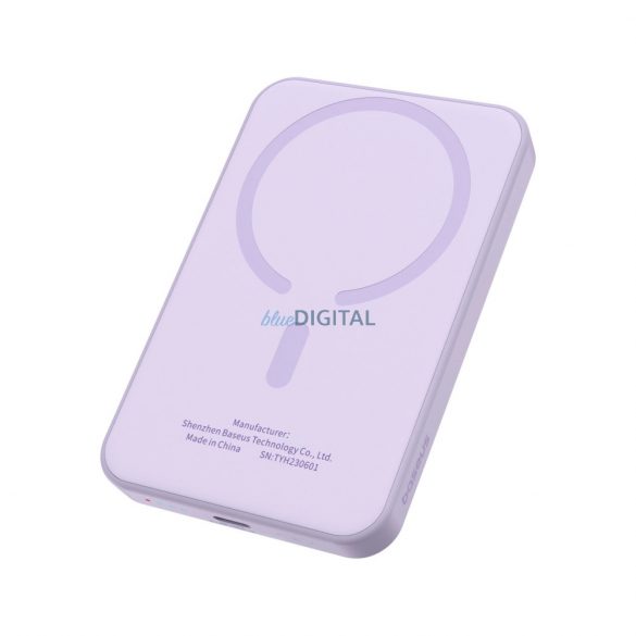 Baseus mini power bank 5000mAh 20W + cablu USB-C (20V/3A) - violet