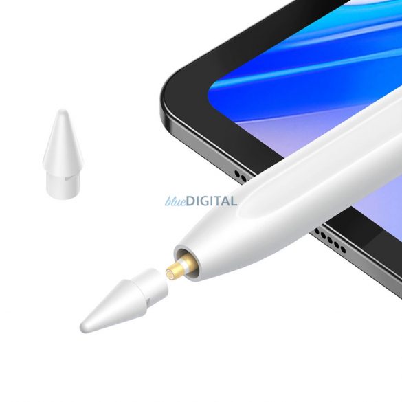 Baseus Smooth Writing 2 Overseas Edition stylus cu vârf activ pentru iPad cu vârf înlocuibil - alb