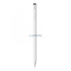 Stylus cu vârf activ Baseus Smooth Writing 2 pentru iPad cu cablu USB-C și vârf înlocuibil - alb