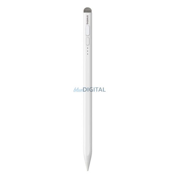 Stylus cu vârf activ Baseus Smooth Writing 2 pentru iPad cu cablu USB-C și vârf înlocuibil - alb