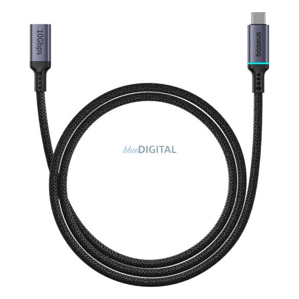 Cablu USB-C (mascul) / USB-C (femă) 10Gb/s 1m - negru Baseus High Definition Series