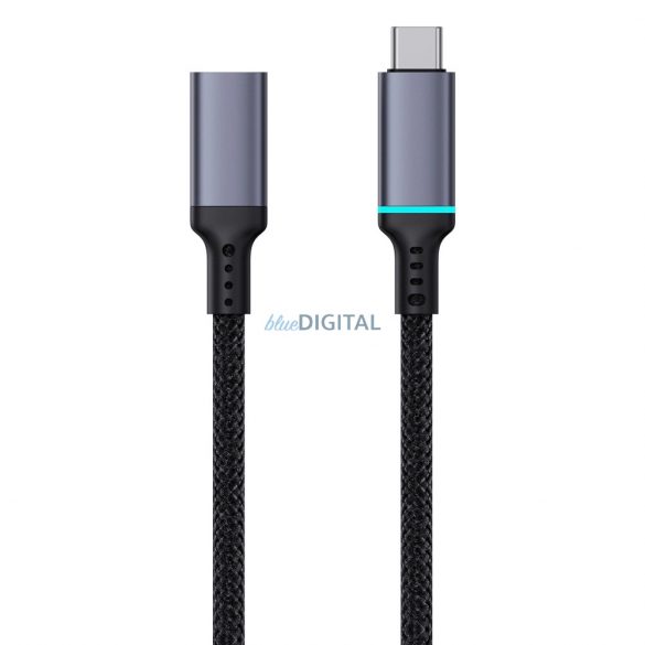 Cablu USB-C (mascul) / USB-C (femă) 10Gb/s 1m - negru Baseus High Definition Series