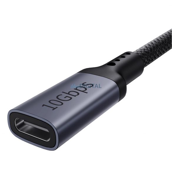 Cablu USB-C (mascul) / USB-C (femă) 10Gb/s 1m - negru Baseus High Definition Series