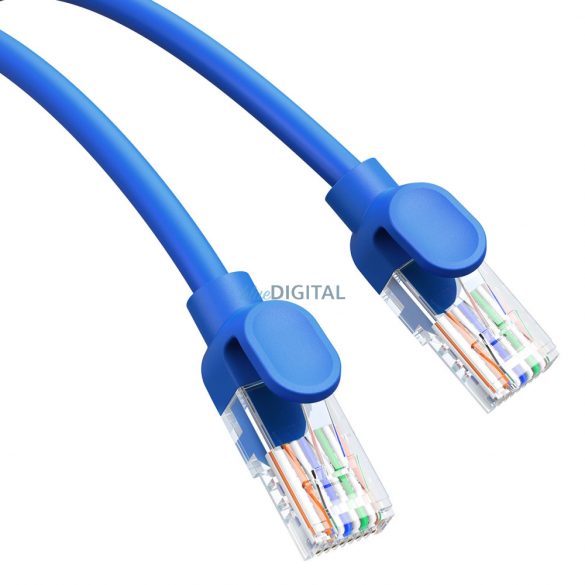 Cablu Ethernet Baseus High Speed ​​​​Cat 6 RJ-45 1000Mb/s rotund 5m - albastru