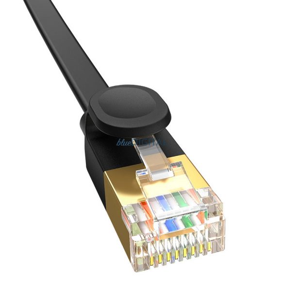 Baseus szybki kabel sieciowy RJ45 cat. 7 10 Gbps 0,5 m płaski czarny