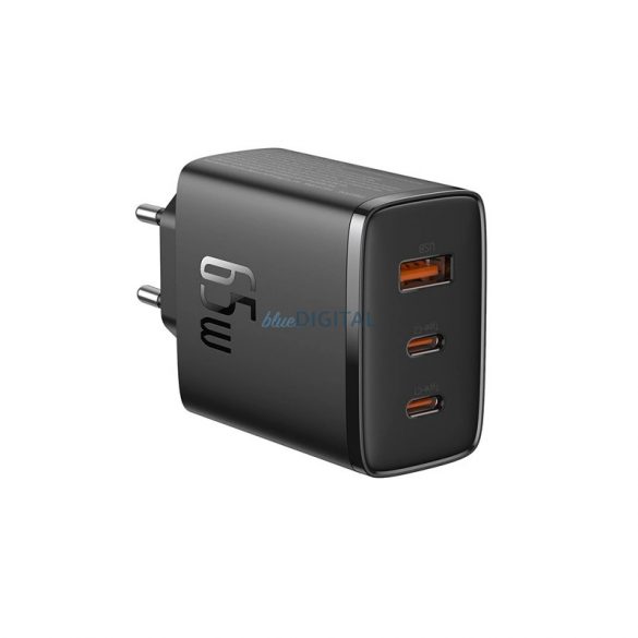 Încărcător Baseus Cube Pro 65W GaN 2x USB-C USB-A - negru