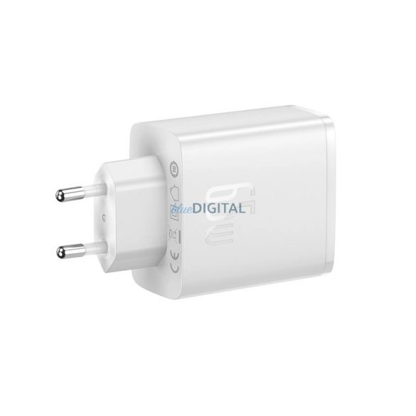 Încărcător Baseus Cube Pro 65W GaN 2x USB-C USB-A - alb