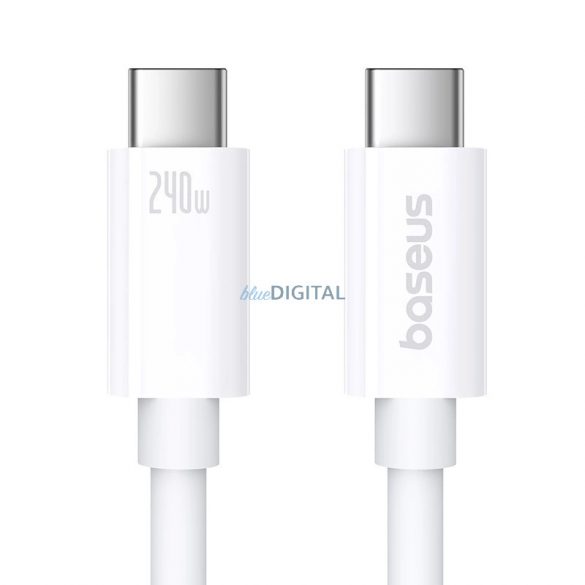 Baseus CB000068 USB-C - cablu USB-C 240W PD 8K 60Hz 1m - alb