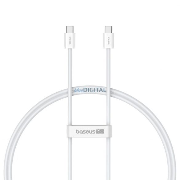 Cablu Baseus Superior Series ll USB-C - USB-C 30W 480Mb/s 1m - alb