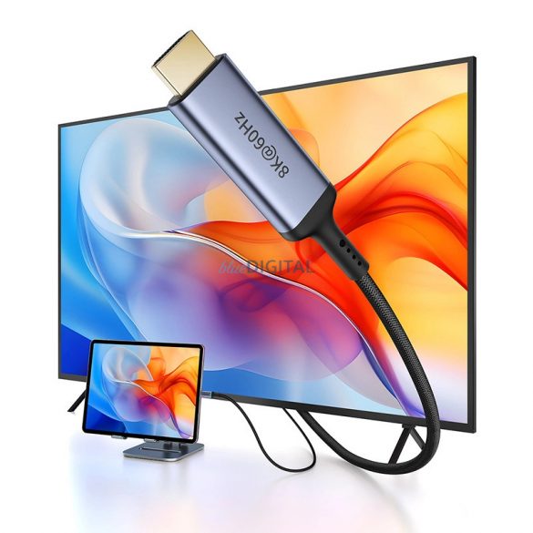 Baseus BS-OH064 8K 60Hz USB-C - cablu HDMI 1,5 m - negru