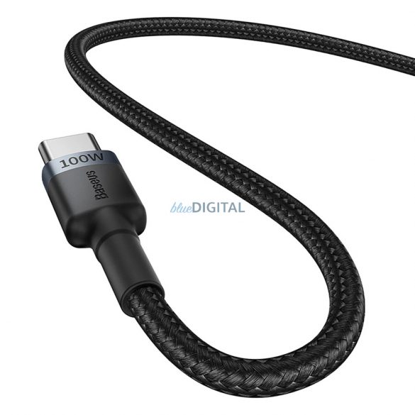 Kabel Baseus Cafule USB-C / USB-C 100W 2 m - czerwono-czarny i czarno-szary (2 szt.)