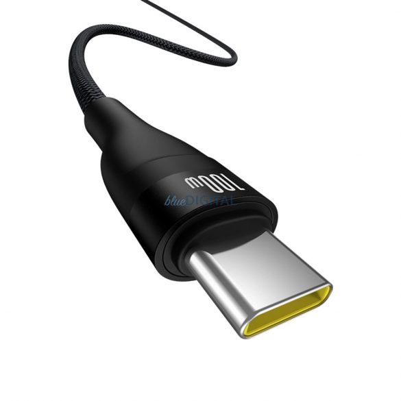 Cablu Baseus Flash 2 USB-A / USB-C 100W 2 m - negru