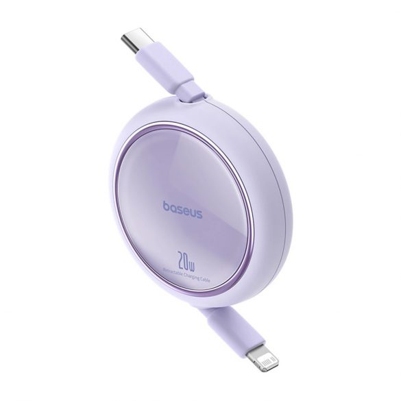 Cablu USB-C / Lightning retractabil Baseus Free2Pull 20W 1m - violet