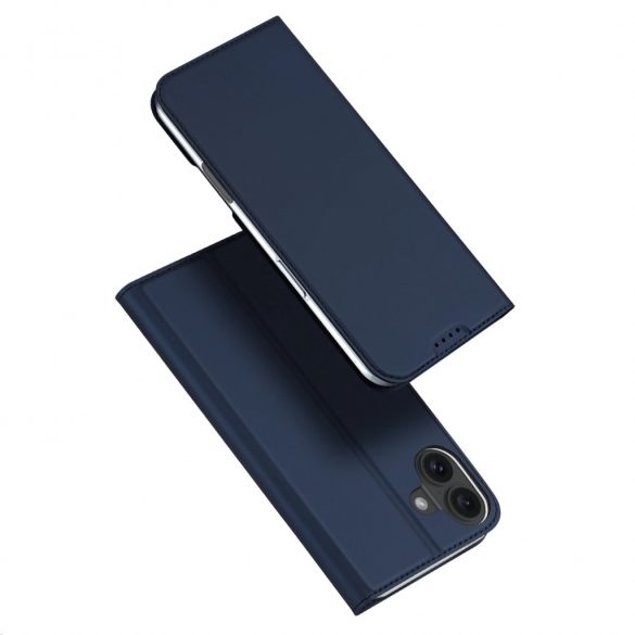 Etui Dux Ducis Skin Pro pe iPhone 16 z klapką i miejscem na kartę - niebieskie