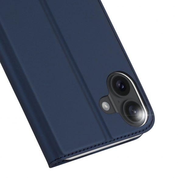 Etui Dux Ducis Skin Pro pe iPhone 16 z klapką i miejscem na kartę - niebieskie