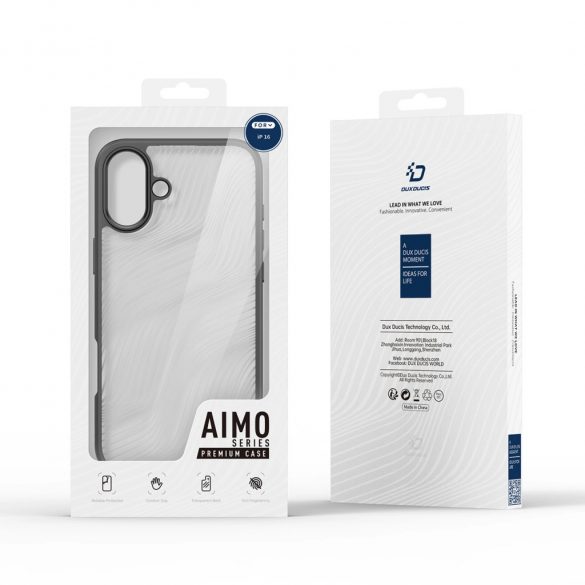 Husa Dux Ducis Aimo pentru iPhone 16 - neagra