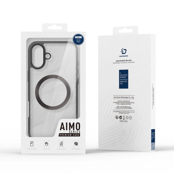 Husa Dux Ducis Aimo Mag cu MagSafe pentru iPhone 16 Plus - neagra