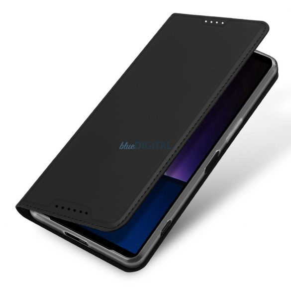 Husa Dux Ducis Skin Pro cu clapa si slot pentru card pentru Sony Xperia 1VI - neagra