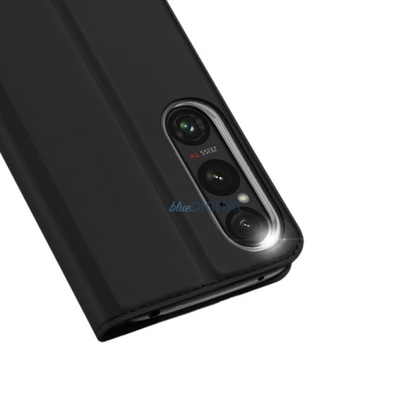 Husa Dux Ducis Skin Pro cu clapa si slot pentru card pentru Sony Xperia 1VI - neagra