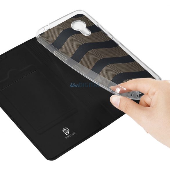 Husa Dux Ducis Skin Pro cu clapa si slot pentru card pentru Samsung Galaxy Xcover 7 - neagra