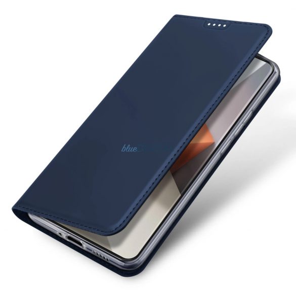 Husă Dux Ducis Skin Pro cu clapetă și slot pentru carduri pentru Xiaomi Redmi Note 13 Pro+ 5G - albastru